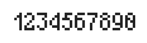 4×7数字点阵字体 ddN47AB1931
