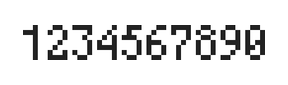 4×7数字点阵字体 ddN47AB1944