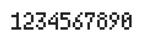 4×7数字点阵字体 ddN47AB1947