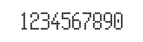 5×10数字点阵字体 ddN510AA0008