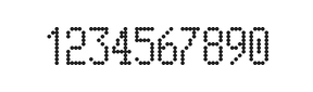 5×10数字点阵字体 ddN510AA0022