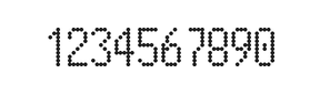 5×10数字点阵字体 ddN510AA0055
