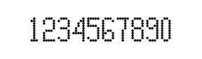 5×10数字点阵字体 ddN510AA0111