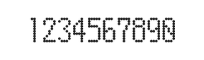 5×10数字点阵字体 ddN510AA0128
