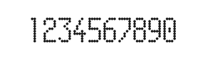 5×10数字点阵字体 ddN510AA0140