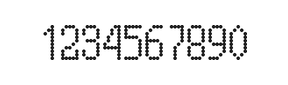 5×10数字点阵字体 ddN510AA0156