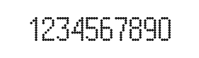 5×10数字点阵字体 ddN510AA0171