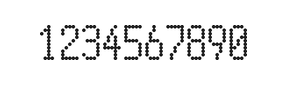 5×10数字点阵字体 ddN510AA0227