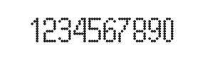 5×10数字点阵字体 ddN510AA0304