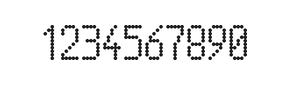 5×10数字点阵字体 ddN510AA0330