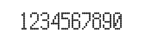5×10数字点阵字体 ddN510AA0341