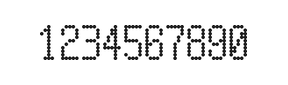 5×10数字点阵字体 ddN510AA0344