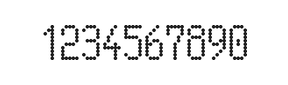 5×10数字点阵字体 ddN510AA0352