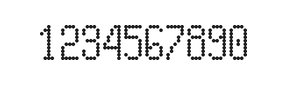 5×10数字点阵字体 ddN510AA0377