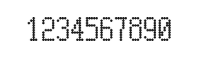 5×10数字点阵字体 ddN510AA0405