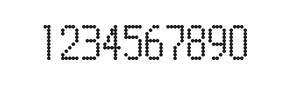 5×10数字点阵字体 ddN510AA0408