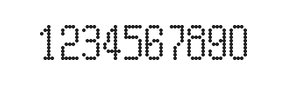 5×10数字点阵字体 ddN510AA0409