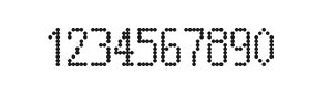 5×10数字点阵字体 ddN510AA0410