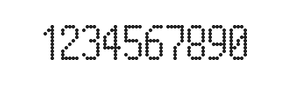 5×10数字点阵字体 ddN510AA0411