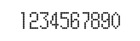 5×10数字点阵字体 ddN510AA0416