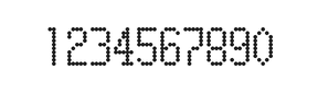 5×10数字点阵字体 ddN510AA0428