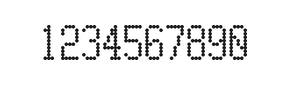5×10数字点阵字体 ddN510AA0465
