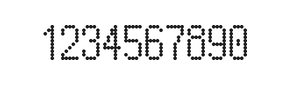 5×10数字点阵字体 ddN510AA0475