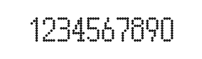 5×10数字点阵字体 ddN510AA0503