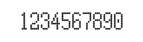 5×10数字点阵字体 ddN510AA0516