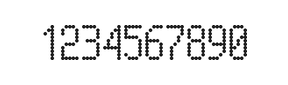 5×10数字点阵字体 ddN510AA0525