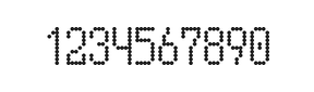 5×10数字点阵字体 ddN510AA0543