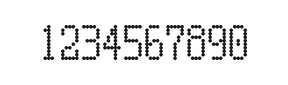 5×10数字点阵字体 ddN510AA0565