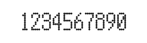 5×10数字点阵字体 ddN510AA0589