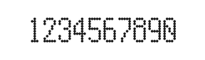 5×10数字点阵字体 ddN510AA0597