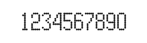 5×10数字点阵字体 ddN510AA0603