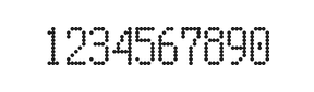 5×10数字点阵字体 ddN510AA0604