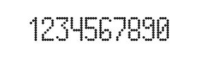 5×10数字点阵字体 ddN510AA0607