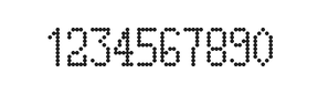 5×10数字点阵字体 ddN510AA0613