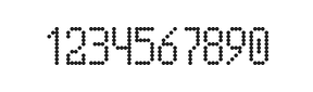 5×10数字点阵字体 ddN510AA0631