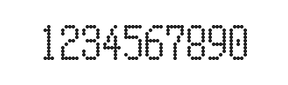 5×10数字点阵字体 ddN510AA0642