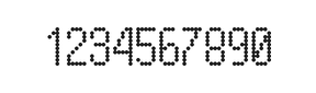5×10数字点阵字体 ddN510AA0664