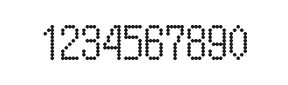 5×10数字点阵字体 ddN510AA0673