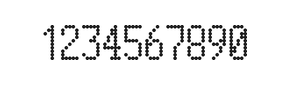 5×10数字点阵字体 ddN510AA0675