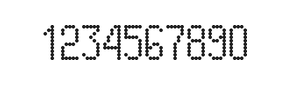 5×10数字点阵字体 ddN510AA0708