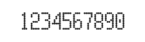 5×10数字点阵字体 ddN510AA0802