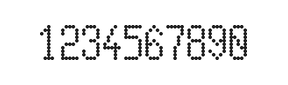5×10数字点阵字体 ddN510AA0807