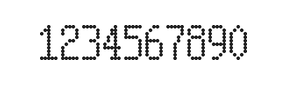5×10数字点阵字体 ddN510AA0808