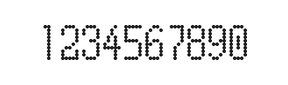 5×10数字点阵字体 ddN510AA0824