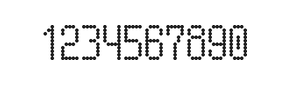 5×10数字点阵字体 ddN510AA0853
