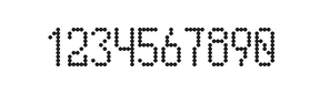 5×10数字点阵字体 ddN510AA0862